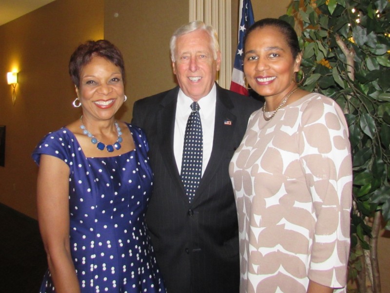 Congressman Hoyer with Maryland Democratic Party Chair Yvette Lewis and keynote speaker Shuanise Washington