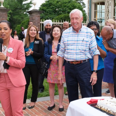 2022 Bull Roast, Steny Hoyer and attendees