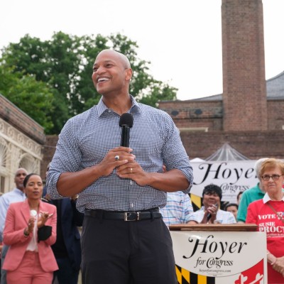 2022 Bull Roast, Wes Moore speaking to the crowd