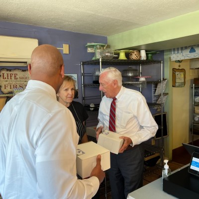 Congressman Steny Hoyer and Wes Moore